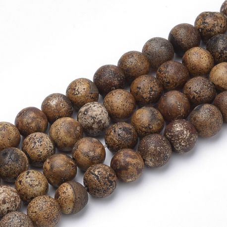 Agate beads, 8 mm., 1 strand AK1430