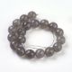 Natural beads of grey agate, 10 mm., 1 strand AK1426
