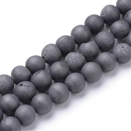 Ahhaat druzy helmed, 10 mm, 1 haru