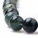 Natürliche Moosachatperlen, 12 mm, 1 Strang AK1393