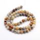 Natural agate beads, 8-9 mm., 1 strand AK1453