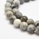 Natural agate beads, 8 mm., 1 strand AK1437