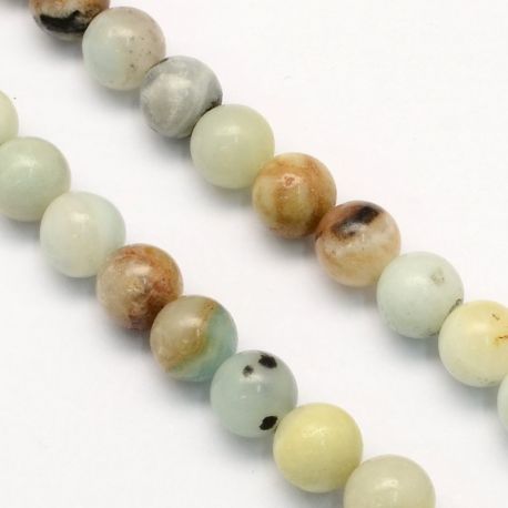 Natural Amazonite beads, 6 mm., 1 strand AK1436