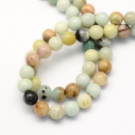 Natural Amazonite beads, 6 mm., 1 strand 