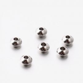 Stainless steel 304 spacer, 4x2.5 mm., 10 pcs. 1 bag II0403