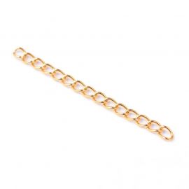 Stainless steel 304 extension chain, 47x3 mm., 5 pcs. 1 bag