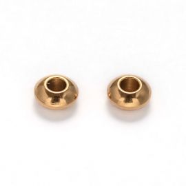 Nerūdijančio plieno 304 intarpas, 4x2 mm., 10 vnt. 1 maišelis