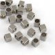Stainless steel 304 spacer, 2.5x2.5x2.5 mm., 10 pcs. 1 bag II0405