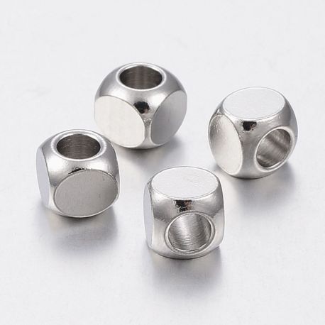 Abstandhalter aus Edelstahl 304, 5 x 5 x 5 mm, 4 Einheiten. 1 Beutel II0400