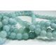 Amazonian stone bead thread azure-shaped 6 mm