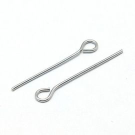 Stainless steel 304 pins, 20x0.6 mm., ~100 pcs. 1 bag
