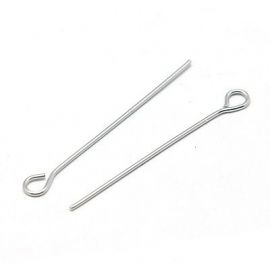 Stainless steel 304 pins, 30x0.6 mm., ~100 pcs. 1 bag