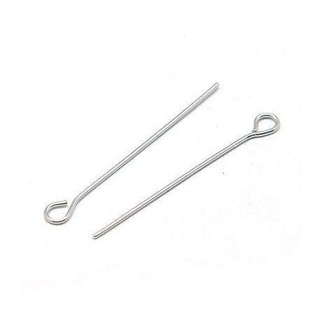 Stainless steel 304 pins, 30x0.6 mm., ~100 pcs. 1 bag MD1991