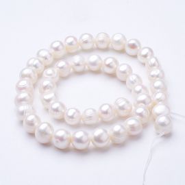 Natural freshwater pearls, 9 mm., 1 strand