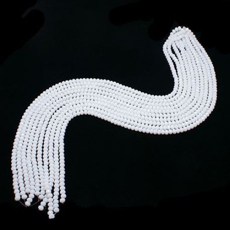Стеклянные бусины 6х4 мм., 1 нитка KK0263