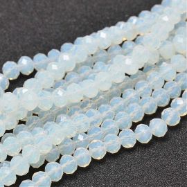 Glass beads, 6x4 mm., 1 strand KK0266