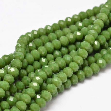 Glasperlen, 6x4 mm, 1 Strang KK0267