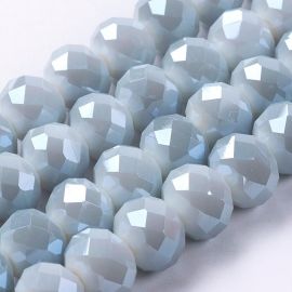 Glass beads, 10x8 mm., 1 strand KK0288
