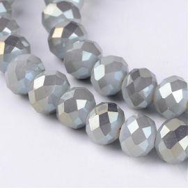 Stikliniai karoliukai, 10x8 mm., 1 gija