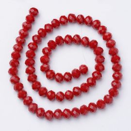 Стеклянные бусины 10х7 мм., 1 нитка