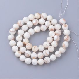 SHELL pērles, 7-8 mm., 1 pavediens