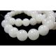 Jade beads white round shape 8mm