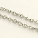 Decorative stainless steel 304 chain, 4x3x0.8 mm., 1 m MD1996