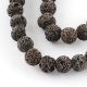 Natural lava beads, 8 mm., 1 strand KK0304