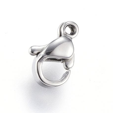 Edelstahl 304 Karabinerverschluss, 12x8x4 mm, 4 Stück. 1 Beutel MD2010