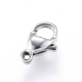 Roostevabast terasest 304 karabiinisulgur, 12x8x4 mm., 4 ühikut. 1 kott