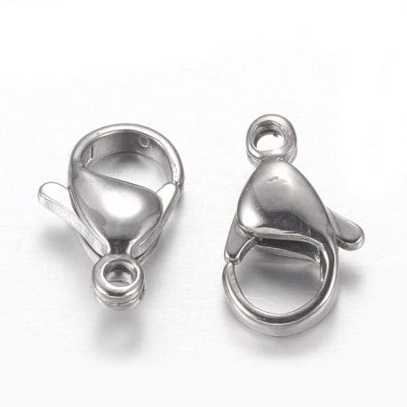 Edelstahl 304 Karabinerverschluss, 12x7x4 mm, 4 Stück. 1 Beutel MD2009