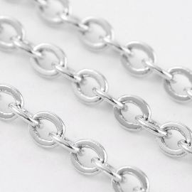 Messingkett, 3,5x3x0,5 mm., ~ 10 meetrit 1 rull