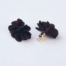 Dekoratiivkangast lill akrüülhelmekorkidega, 25-30x28 mm., 2 tk. 1 kott DEKO235
