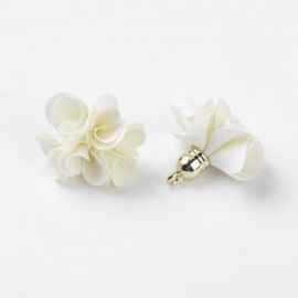 Dekoratiivkangast lill akrüülhelmekorkidega, 25-30x28 mm., 2 tk. 1 kott DEKO238