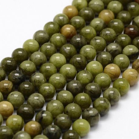 Natural Jade beads, 6-7 mm., 1 strand AK1485