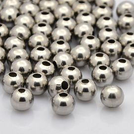 Stainless steel 304 spacer, 4x3 mm., 10 pcs. 1 bag