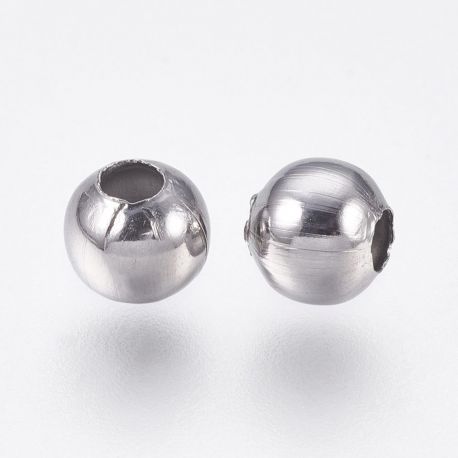 Nerūdijančio plieno 304 intarpas, 6 mm., 20 vnt. 1 maišelis II0420