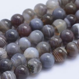 Natural Beads of the Botswana Agate, 8 mm., 1 strand AK1510