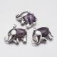 Dabiskais ametista kulons "Elephant", 37x29x10 mm., 1 gab. PK0057