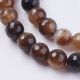 Natural striped agate beads, 10 mm., 1 strand AK1535