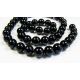 SHELL Pearl Beads melna apaļa forma 8 mm
