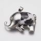 Dabiskā zebras skava "Elephant", 29x37x10 mm., 1 gab. PK0056