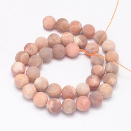 Natural Solar Stone Beads, 8 mm., 1 strand 