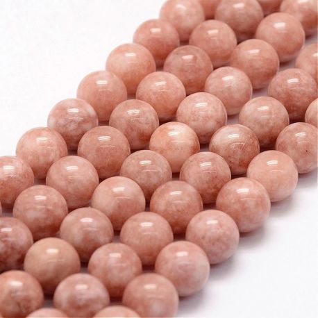 Natural Solar Stone Beads, 8 mm., 1 strand AK1534