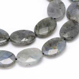 Looduslikud labradoriidist helmed, 18x13x5 mm., 1 tk.