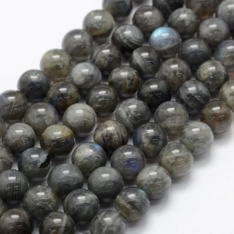 Natural Labradoritoite beads, 10 mm., 1 strand AK1538