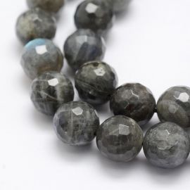 Looduslikud labradoriidiidist helmed, 12 mm., 1 ahelaga