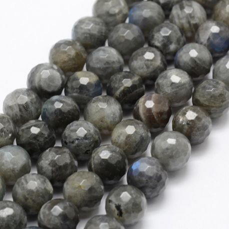 Dabiskas labradoritoīta krelles, 12 mm., 1 pavediens AK1537