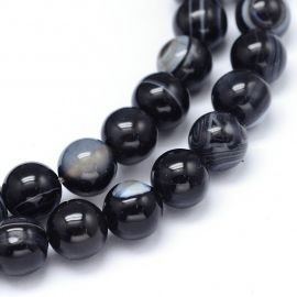 Natūralūs Nazar Boncuk karoliukai, 8 mm., 1gija
