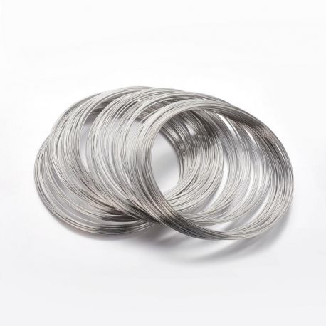 Wire with memory for necklace, 1.00 mm., ~10 rings 1 bag MD2018